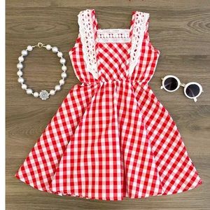 Red Gingham Dress